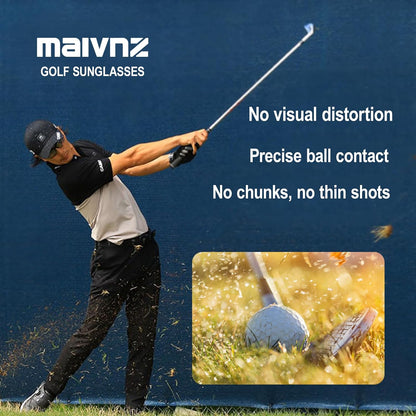 maivnz HD Lightweight Golf Sunglasses for Men Women, Golf Ball Finder Glasses, UV400 Eyewear & Golf Gifts for Golfers