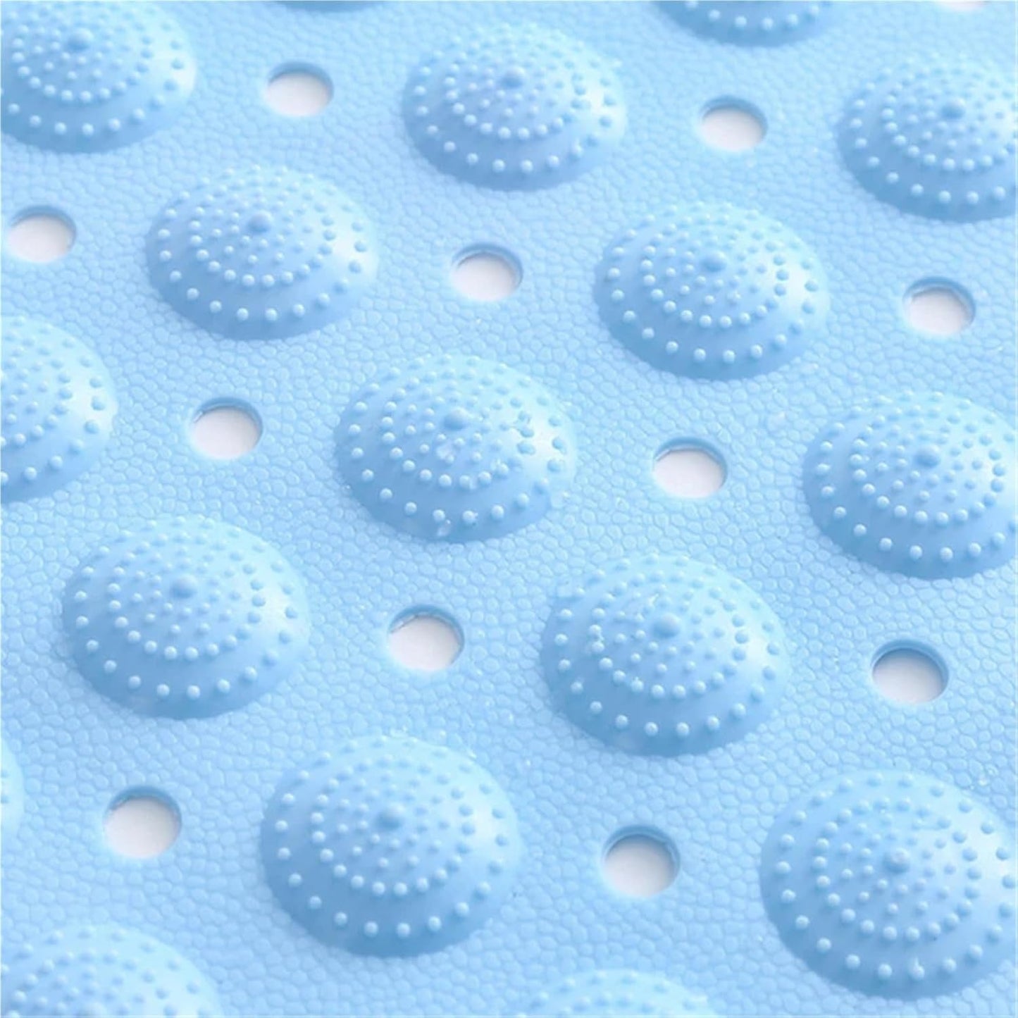 Large Toilet Bathroom Bathtub Shower Non-Slip Bath Rug with Suction Cups Floor Mat Massage Cushion(Pink)