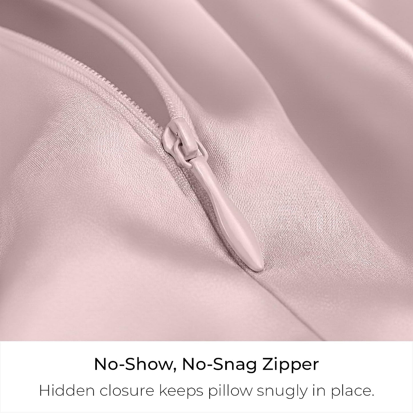 Mellanni Pure Silk Throw Pillowcase - Perfect for Hair and Skin, Preventing Wrinkles - Easy Care - Naturally Cooling Silk Pillow Cover with Hidden Zipper (Throw, Pink)