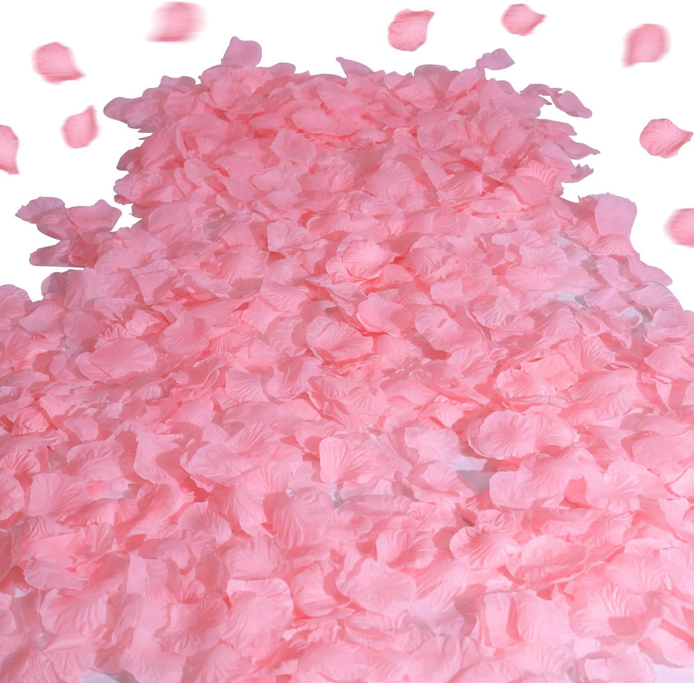 SITUMEIZI 1500PCS Pink Rose Petals Silk Rose Petals for Romantic Night for Her Set Wedding,Party,Proposal Anniversary Decorations
