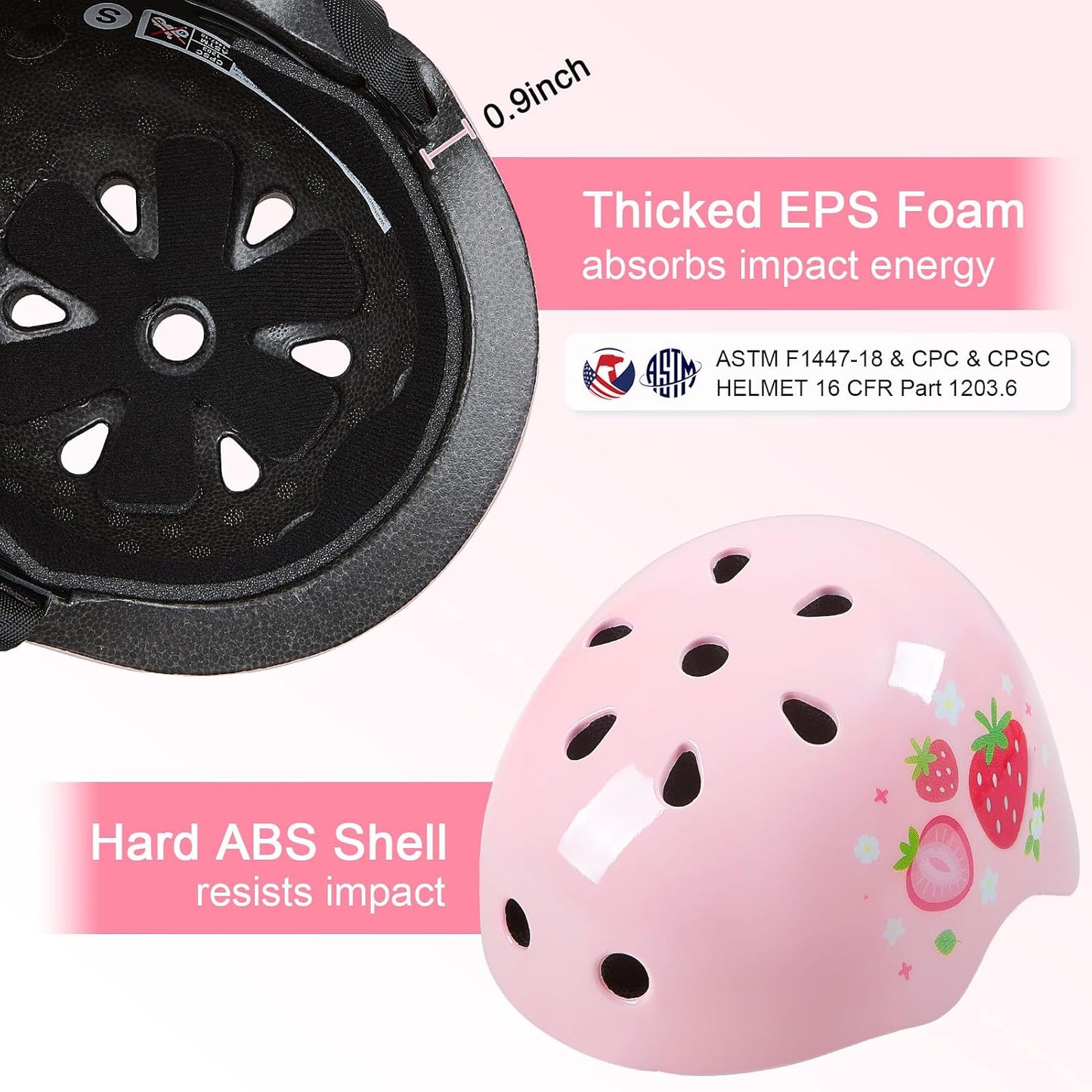 Toddler Helmet, Bienbee Kids Bike Helmet Skateboard Helmets for Bicycle Balance Bike Scooter for Girls Boys Kids Age 3-5-8-14 Years
