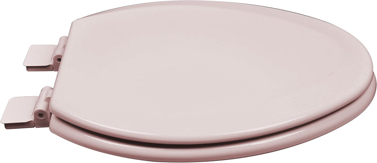 1F1E5-20 Premium Molded Wood Elongated Toilet Seat with Adjustable Hinge & OSG, Venetian Pink