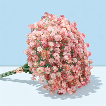 Baby Pink Flowers Artificial Babys Breath Real Touch Small Pink Babys Breath Flower Artificial for DIY Floral Arrangements Wedding Bridal Bouquet Indoor Party Mothers Day Home Decor