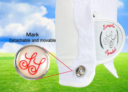 Women's RainGrip Golf Glove Two Pack, Hot Wet Weather Comfort, Four Colors to Choose from Pink/Sky/White/Green
