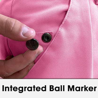Golf Knickers Pink Microfiber (Plus Fours) for Men