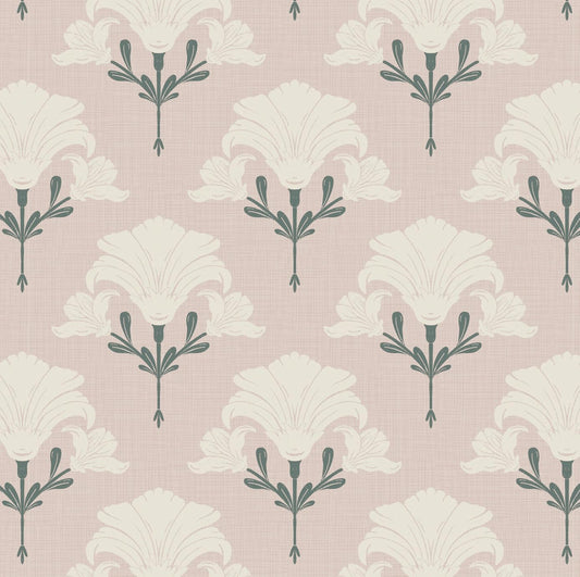 EeeComing Dainty Floral Peel and Stick Wallpaper Boho Pink Contact Paper 17.3inx78.7in Vintage Wall Paper Removable Self Adhesive Wallpaper Bedroom Cabinet Bathroom Waterproof Decor Vinyl Roll