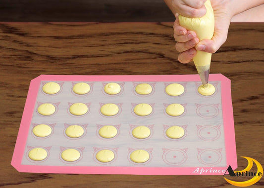 Aprince 2 Pack of Silicone Baking Mats Silicone Pastry Mat,Non-stick Baking Mat Pink 16.5x11.8x0.09 inch Silicone Mat Silicon Baking Mat Set Baking Mats Silicon Mats for Baking mats non stick silicone