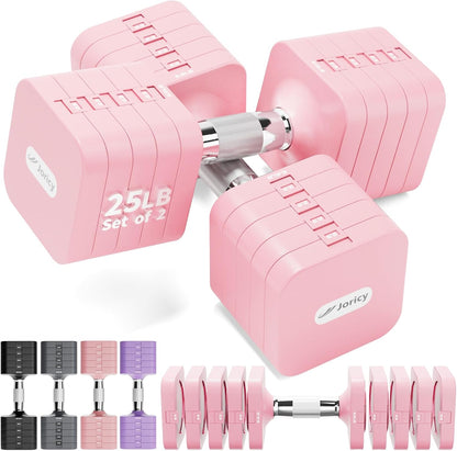 Adjustable Dumbbell Set 20LB 40LB 50LB Dumbbells Hand Weights for Women Men, Free Weight Set for Home Gym & Outdoor Exercise Weights Loss Workout Strength Training Equipments and Muscle Toning