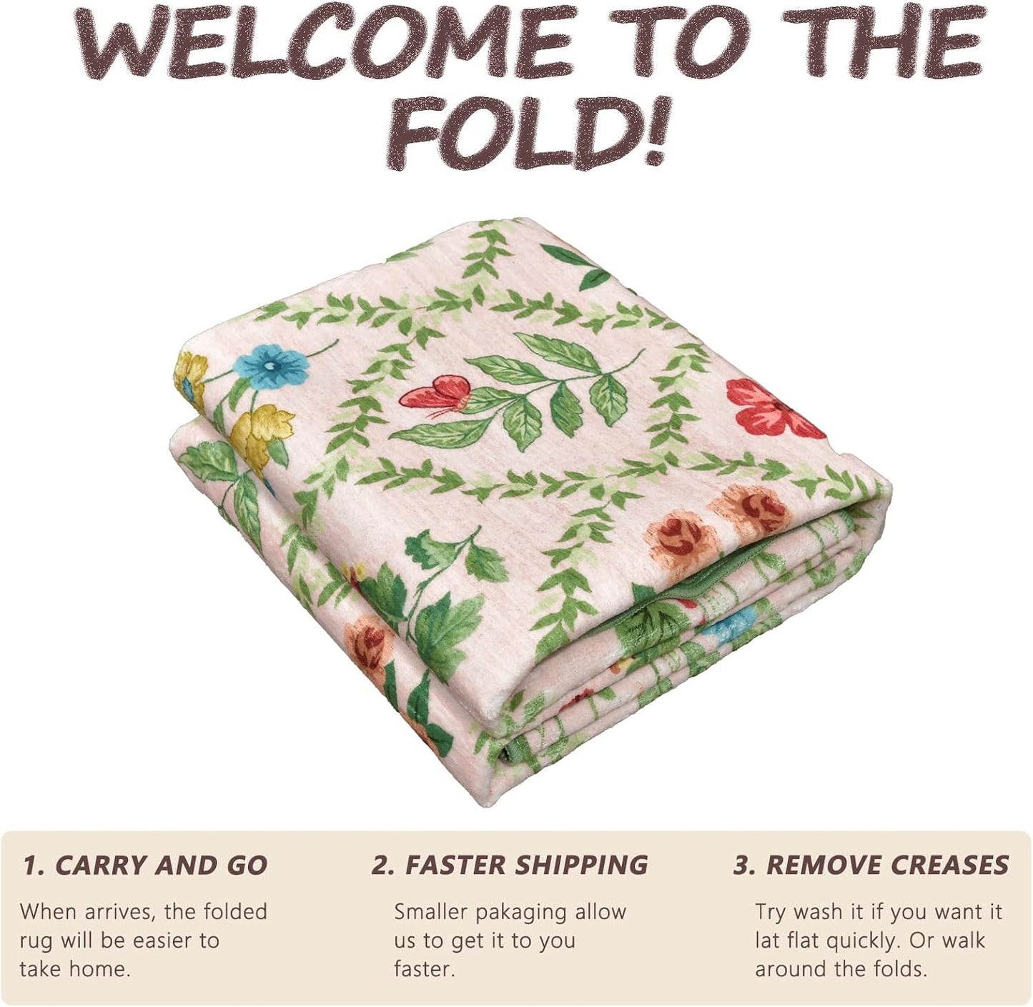Washable 9x12 Area Rugs - Large Stain Resistant Pink Living Room Rug Non-Slip Soft Boho Floral Rugs for Bedroom Aesthetic Farmhouse Flower Big Carpet for Dining Room Under Table Kids Room