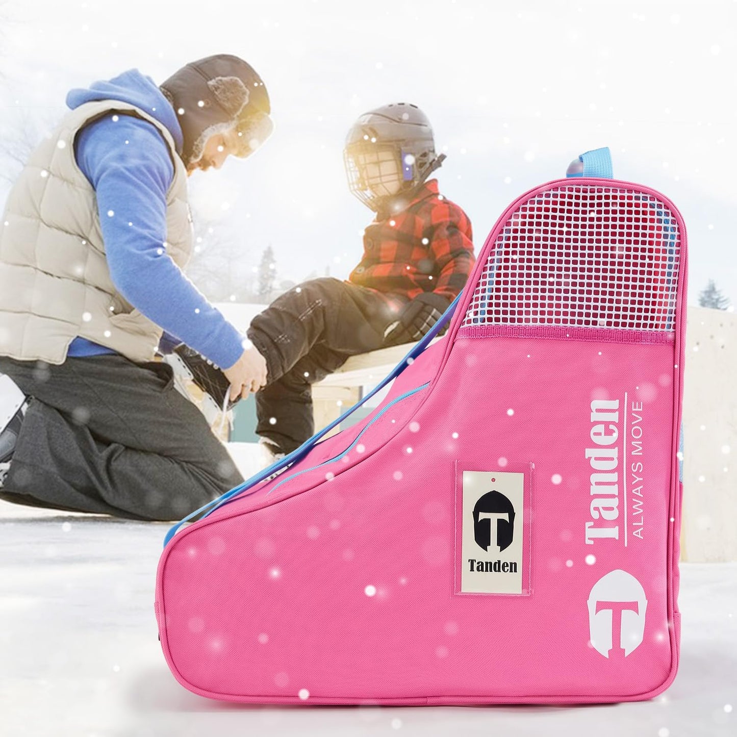 Tanden Roller Skate Bag Ice Skate Bag for Kids and Adult, Roller Blade Bag Figure Ice Skating Bag to Carry Ice Skates Inline Skate Bag