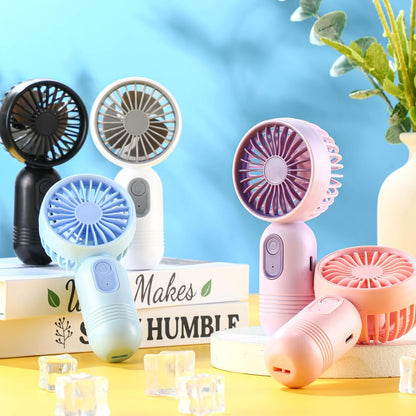 Rossesay 12 Pack Mini Portable Handheld Fan Bulk for Travel 3 Speeds, Rechargeable USB Battery Operated, Small Personal Eyelash Fans for Women Men Indoor Outdoor(Pink,Classic Style)