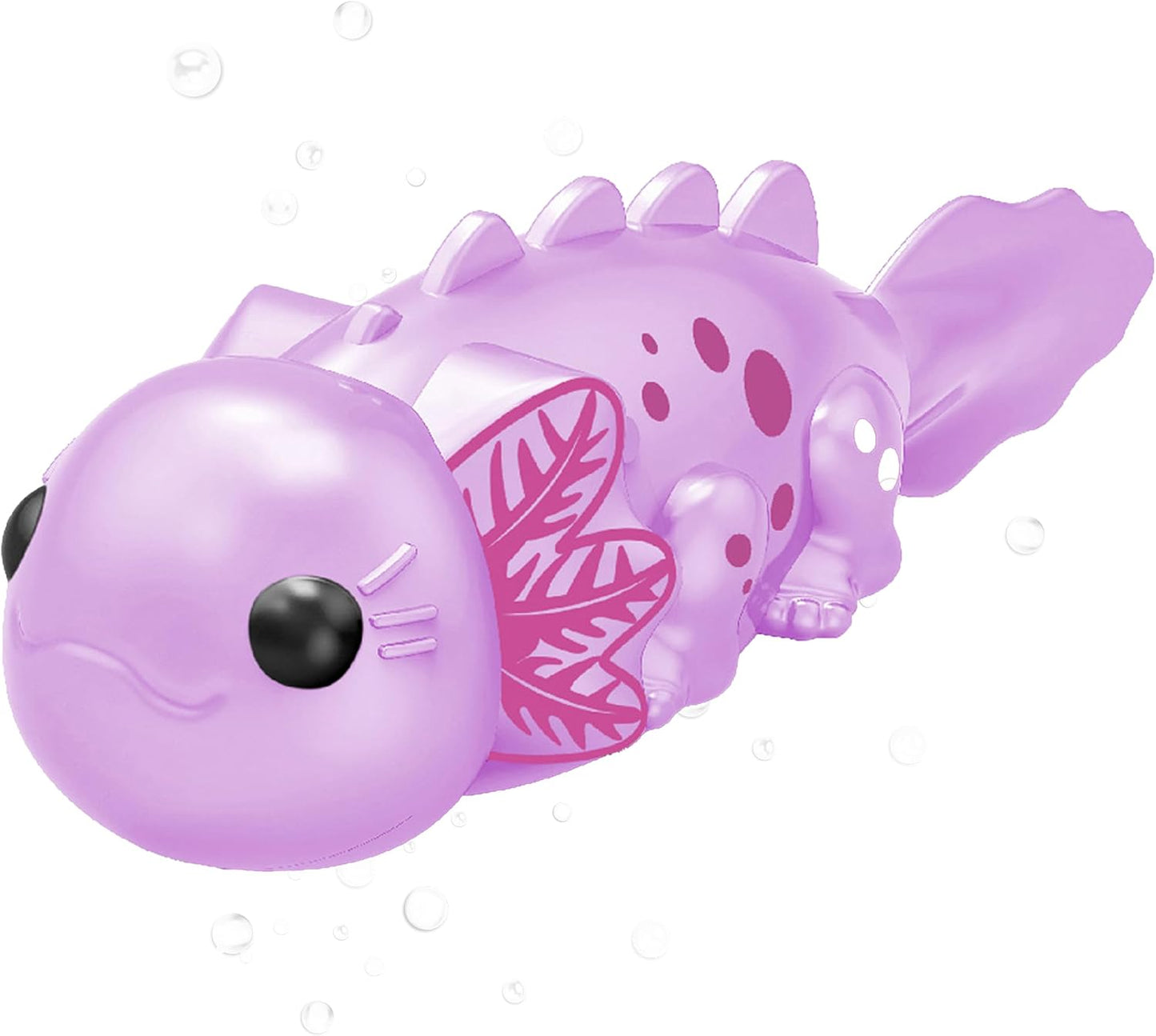 Robotic Activated Electric Baby Axolotl Fish Kids Baby Bath Toys Interactive Toys Ideal for Shower, Bathtub, Pool ( 2-Pack Pink /Purple) for Kids 18M+