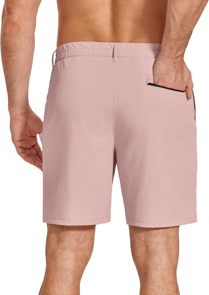 COOFANDY Men's Stretch Golf Shorts 7" Lightweight Casual Hiking Shorts Summer Athletic Work Dress Hybrid Shorts