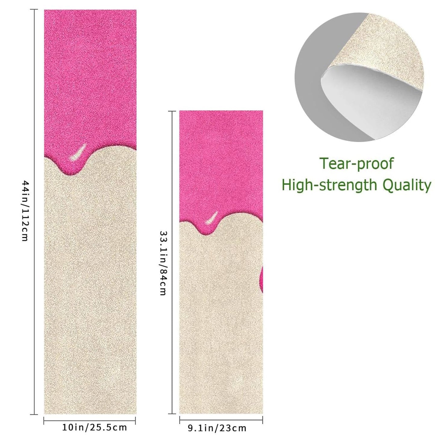 skateboard with grip tape anti slip fusion scooter grip tape Drip Style Pink Beige