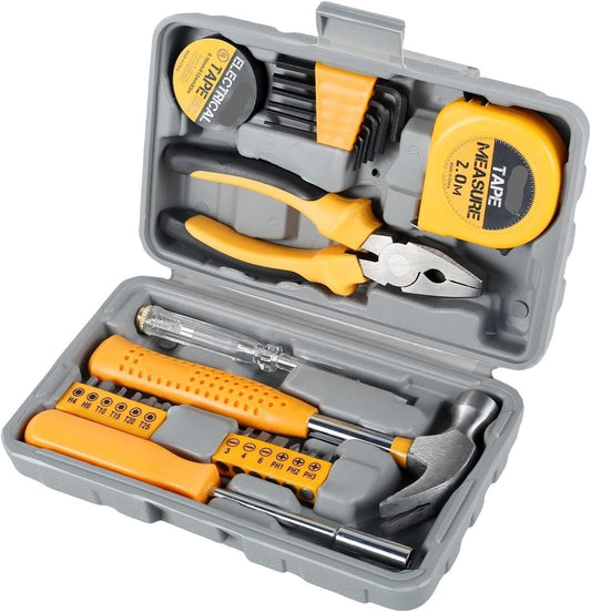 Household Repair Tool Kit Multipurpose Pink Home Hand Tool Set With Storage Case Dur Able Hammer And Screwdriver Set