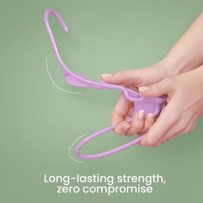 Utopia Home - Plastic Hangers 50 Pack - Space Saving Clothes Hanger - Durable and Strong Closet Organizers and Storage Makes It Ideal Stocking Stuffers or Apartment or Dorm Room Essentials (Pink)