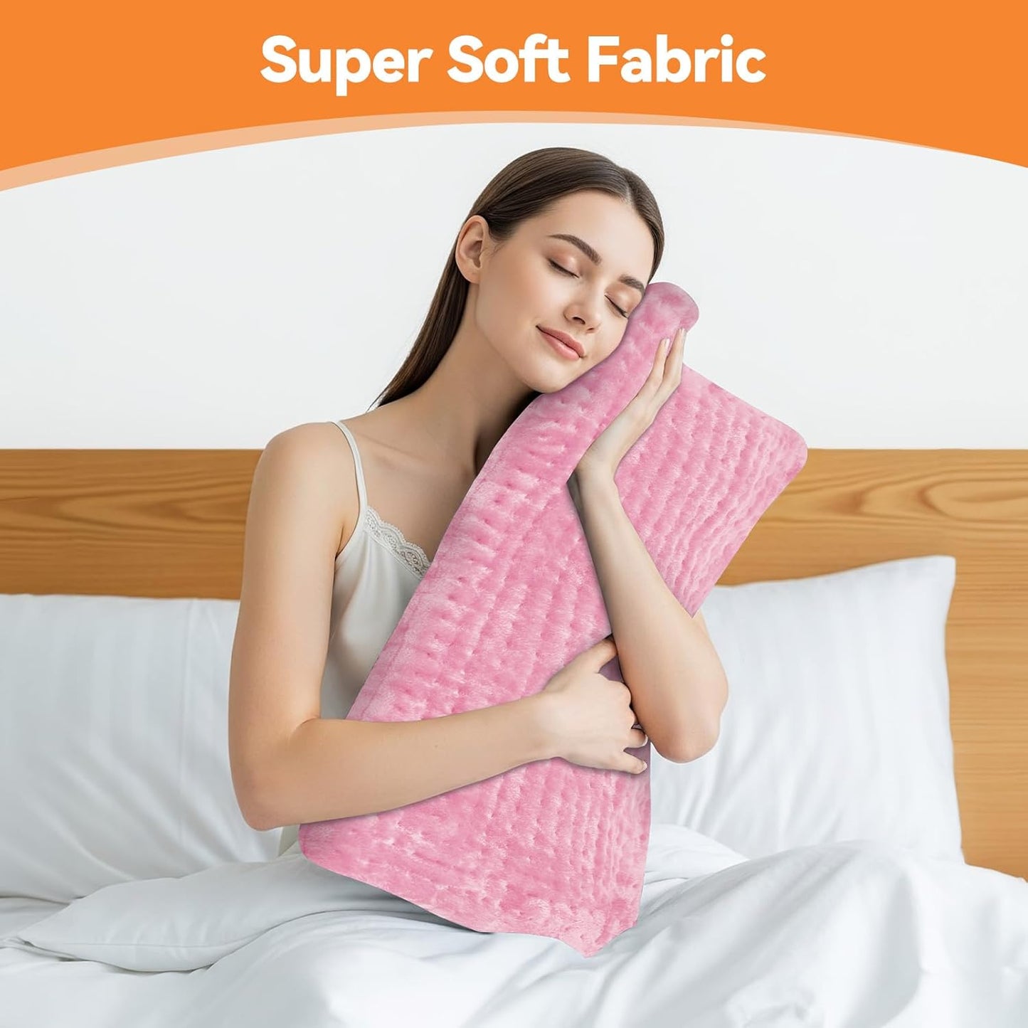 Heating Pad for Back Pain, 24''×12'' Electric Heat Pad with 9 Heat Levels & 4 Auto-Off Timers, Portable Heating Pad for Period Cramps, Shoulder, Neck, Machine Washable, Gifts for Women and Men