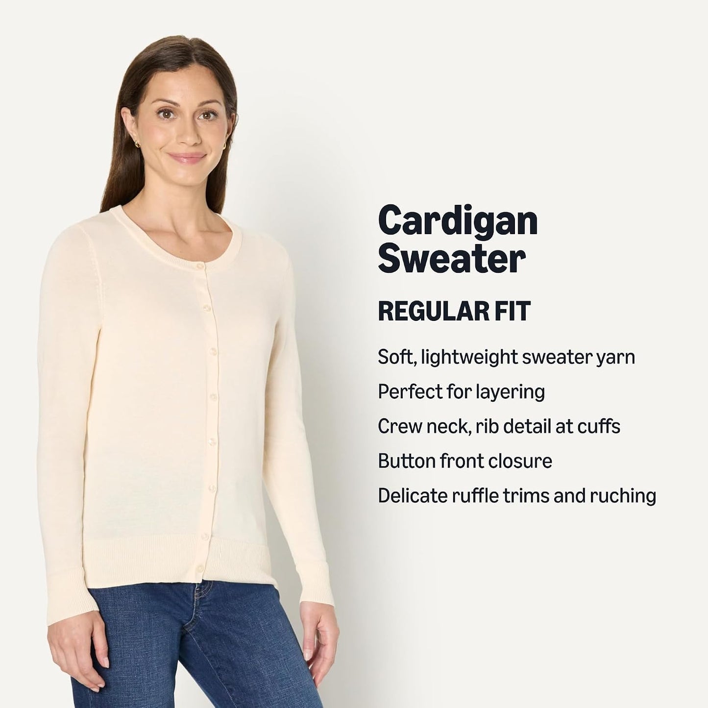 Amazon Essentials Women's Lightweight Crewneck