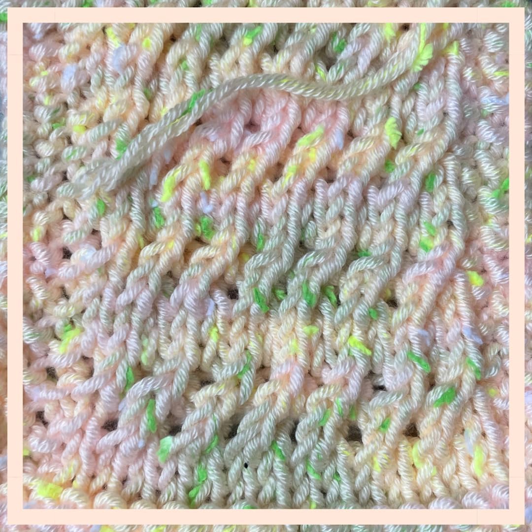Tweed Twinkles Soft Baby Yarn for Crocheting, 8-Pack (696Yds / 400G), Free Patterns - Acrylic Baby Blanket Knitting Yarn with Flecks - Size 3 DK Light Worsted Weight - Pale Peach
