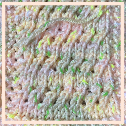Tweed Twinkles Soft Baby Yarn for Crocheting, 8-Pack (696Yds / 400G), Free Patterns - Acrylic Baby Blanket Knitting Yarn with Flecks - Size 3 DK Light Worsted Weight - Pale Peach