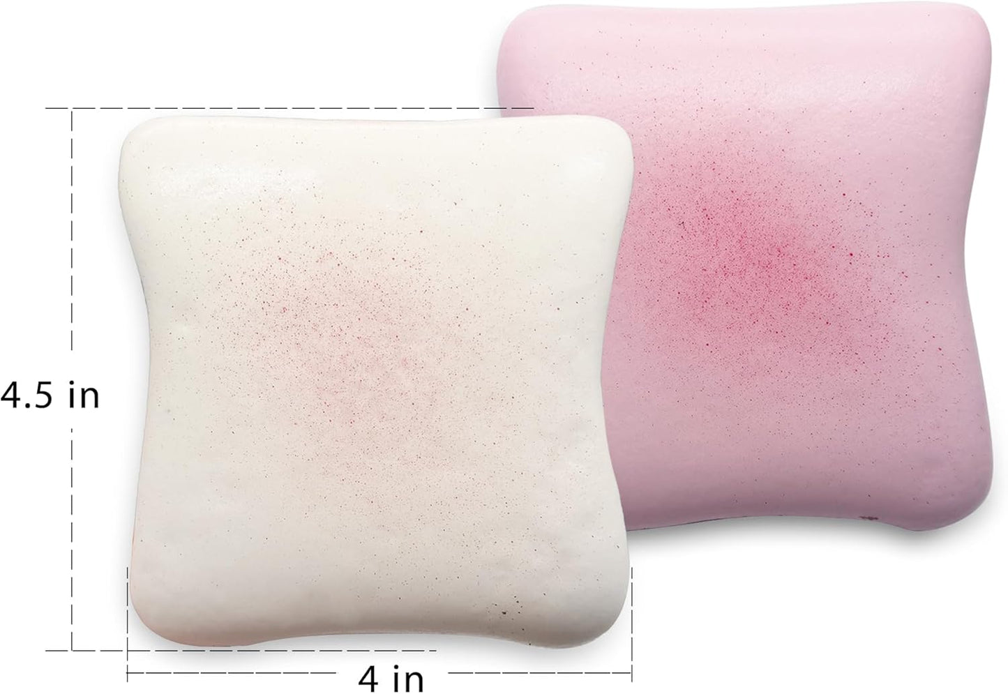 Bread Butter Squishy,Slow Rising Squishy，Stress Balls，Stress Relief & Fidget for ADHD，Party Favor Gift (Pink and White)