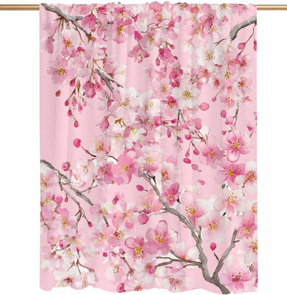 DecorLovee Cooling Blanket for Hot Sleepers, Spring Peaches Lightweight Ice Blanket for Night Sweats, Botanical Blossom Flowers Branches Summer Cooling Throw Blankets for Bed/Soft/Travel 30"x40"