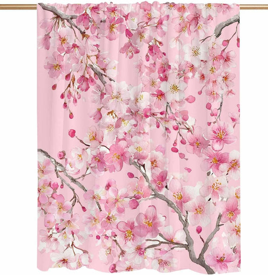 DecorLovee Cooling Blanket for Hot Sleepers, Spring Peaches Lightweight Ice Blanket for Night Sweats, Botanical Blossom Flowers Branches Summer Cooling Throw Blankets for Bed/Soft/Travel 30"x40"