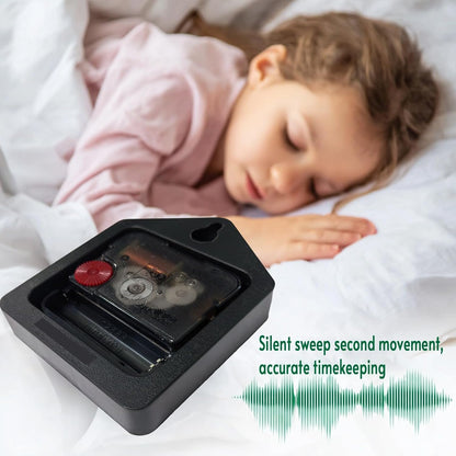Summer Gradient Pink Purple Ocean Coral Sea Wall Clock Battery Operated Non-Ticking 10" Round Wood Clocks, Kitchen Wall Clock for School Bathroom Living Room Home Office Wall Decor