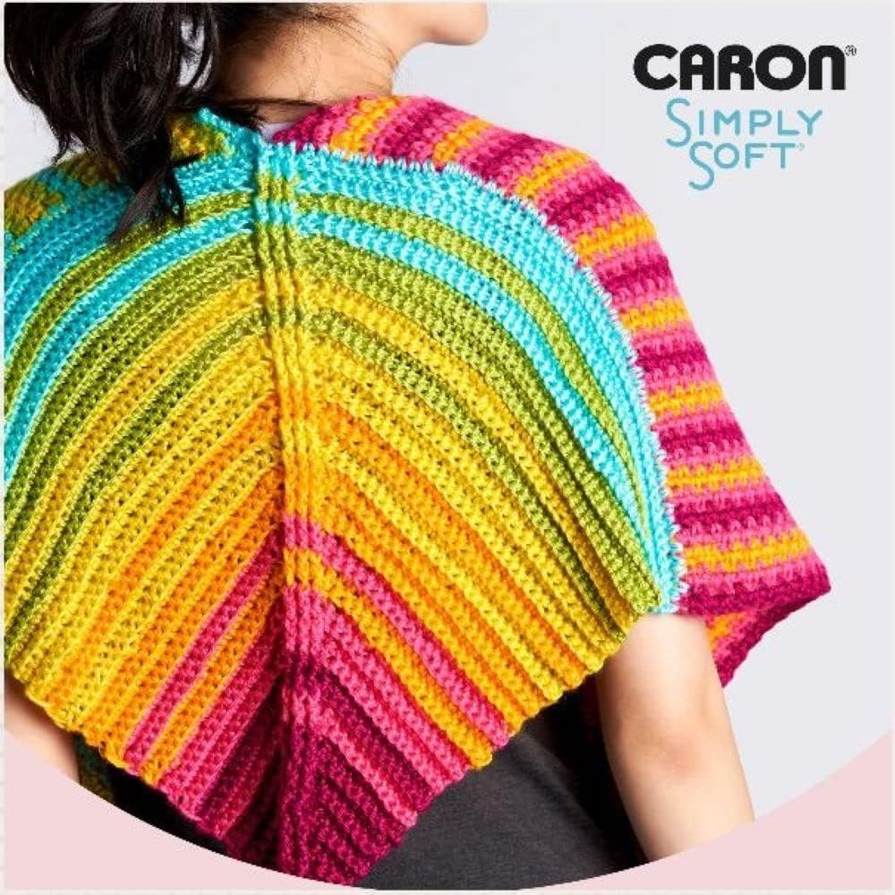 Caron Simply Soft O'Go Monsteria/Light Country Peach Yarn - 3 Pack of 140g/5oz - Acrylic - 4 Medium (Worsted) - 250 Yards - Knitting, Crocheting & Crafts