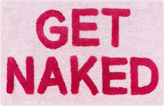 Bath Mat, Non Slip Absorbent Pink Bath Rug, Funny Bathroom Decor, Bathtub Decor Mats,Washable Shower Rug for Washroom Floor Apartment(Size:60x40cm)