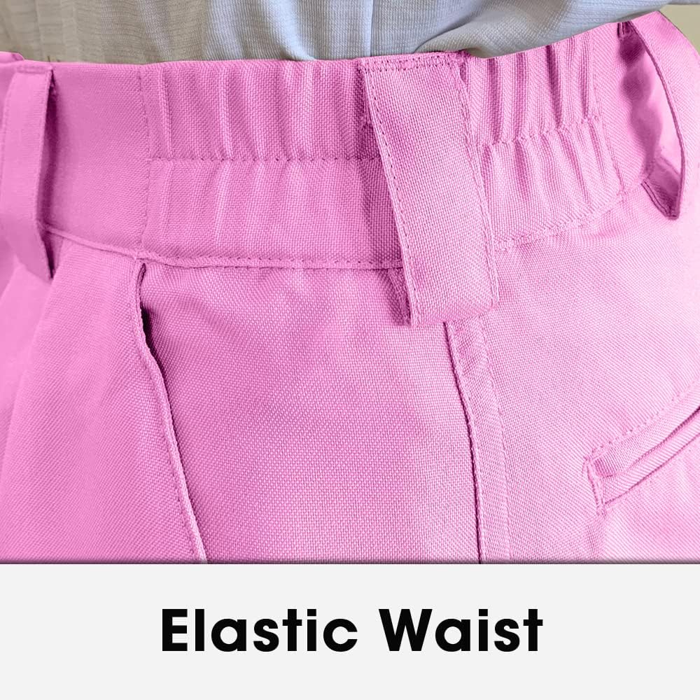 Golf Knickers Pink Microfiber (Plus Fours) for Men