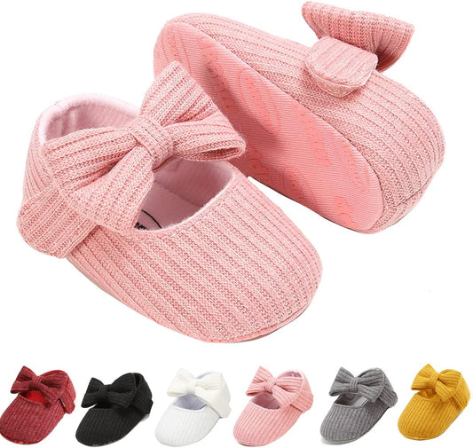 Ohwawadi Infant Baby Boys Girls Slippers Cozy Fleece Booties Soft Bottom Warm Cartoon Socks Newborn Crib Shoes