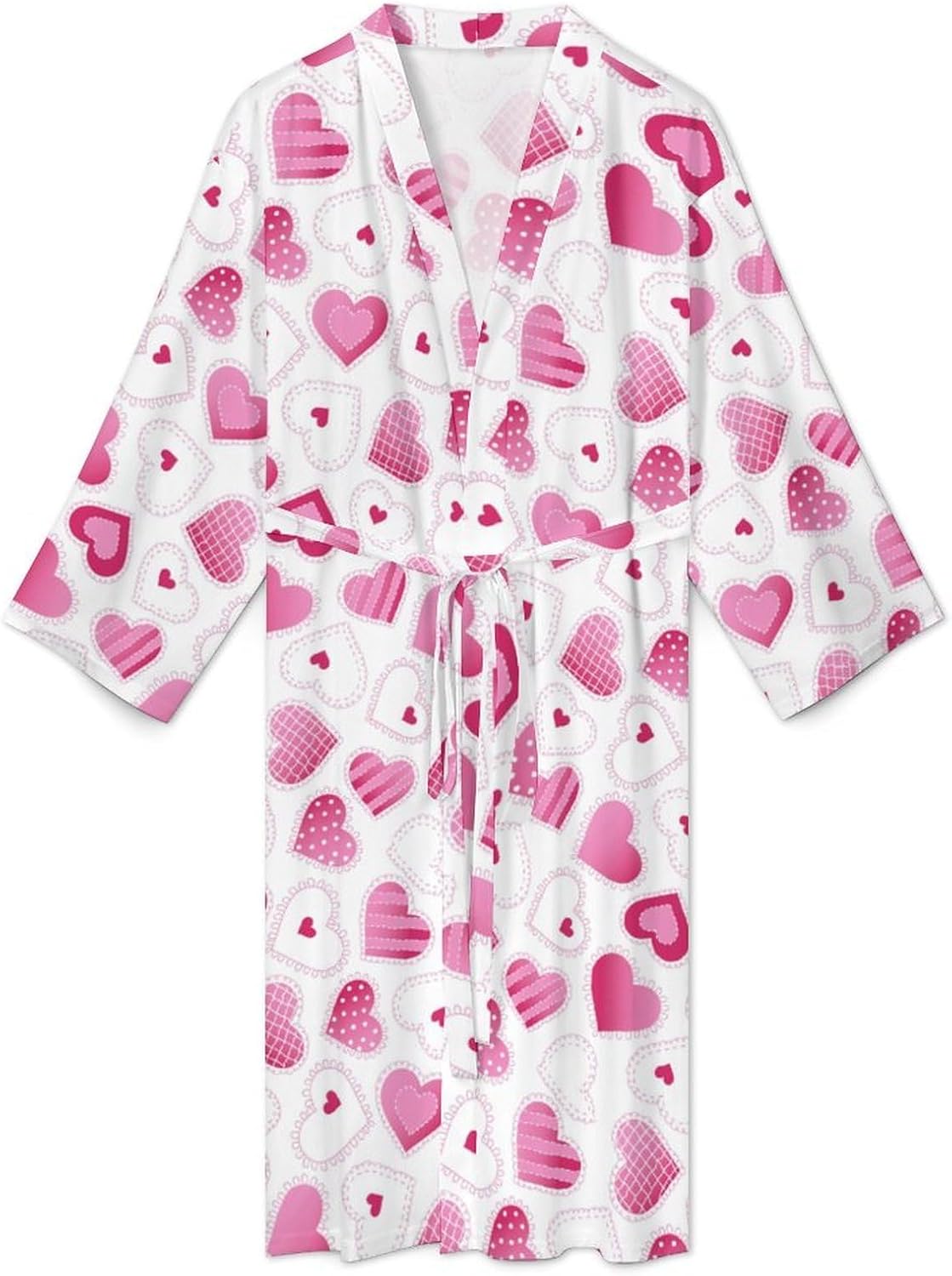 Womens Winter Forest Landscape Bathrobe Mens Knit Pajamas Robe With Self Tie Belt Waist Knee Length Travel Spa Robes