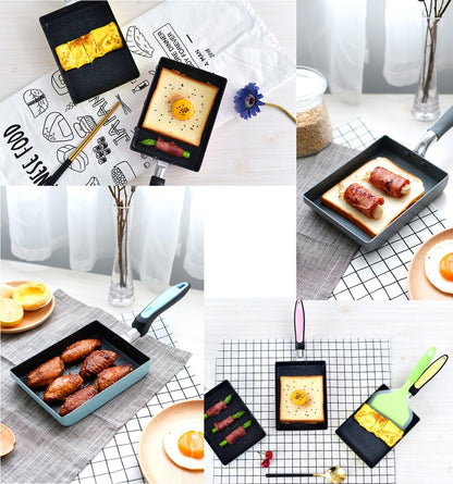 Tamagoyaki Japanese Omelette Pan / Egg Pan - Non-stick Coating - Rectangle Frying Pan Mini Frying Pan – Pink