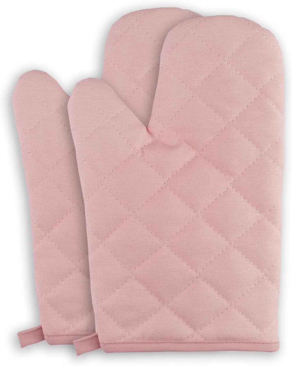 Thermo Heat-Resistant Oven Mitts (2 Pieces) - Superior Protection, Stylish Design | 482°F Heat Resistance, Non-Flammable Fabric-Versatile, (Pink)