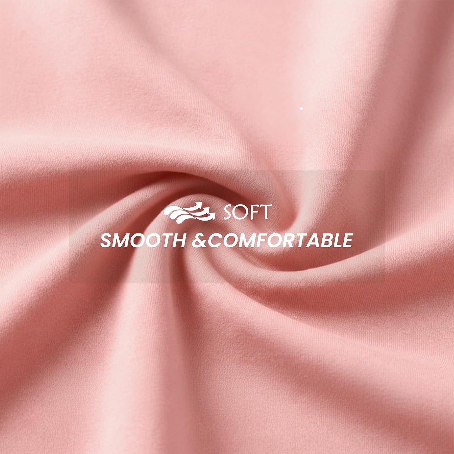 Microfiber Envelope Pillow Cases,Pillow Case,Peach Pink,Standard,Set of 2 | Brushed Pillow Cover,20x26 2 Pack Hypoallergenic Pillowcase for Sensitive Skin,Wrinkle Resistant Bed Pillowcases