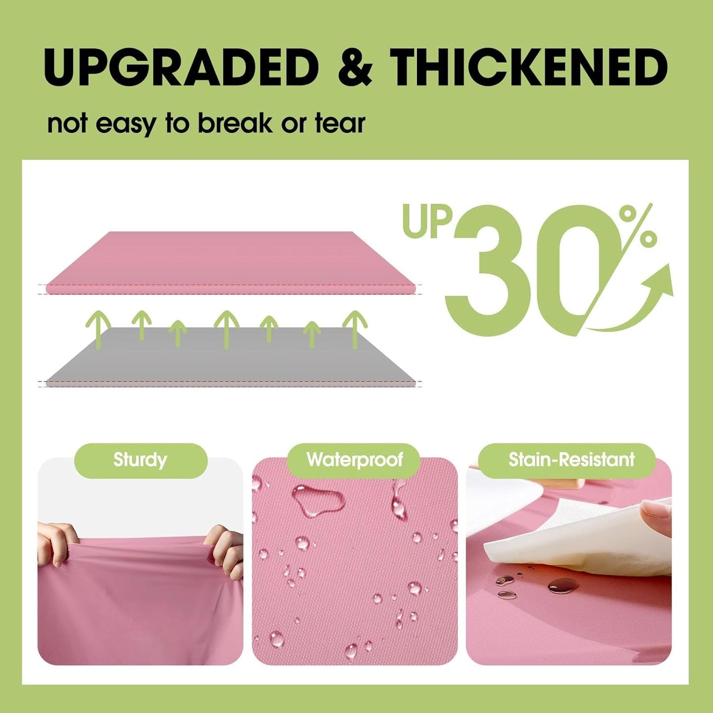 Pureegg Plastic Table Cloth Disposable 8 Pack, 54 x 108 Inch Table Cloths, Easter Party, Valentines, Mothers Day Decorations, Tablecloths, Rectangle, Pastel Plastic Cover, Leakproof & Sturdy, Pink