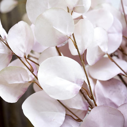 Blush Pink Eucalyptus Artificial Silk Leaves Realistic Looking for Centerpieces Fillers Bouquets Six Stems