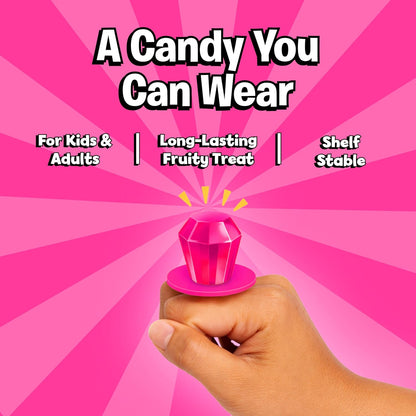 Ring Pop Individually Wrapped Pink Candy, Strawberry 30 Count Lollipop Bulk Pack – Lollipop Suckers for Kids, Fun Candy Bulk for Gender Reveal, Bachelorette Party Favors, Kids Party Favors
