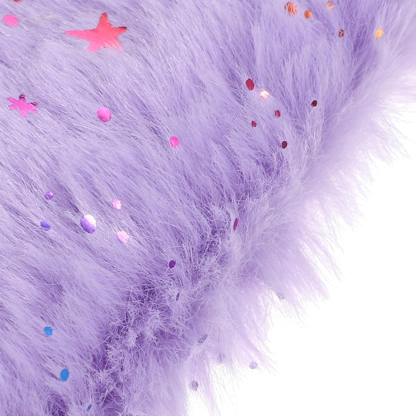 minkissy Plush Sleep Eye Masks 4pcs Lightproof Sleeping Masks for Travel Home Office Comfortable Soft Faux Fur Eye Covers with Star Pattern Gray Pink Pearl White Purple