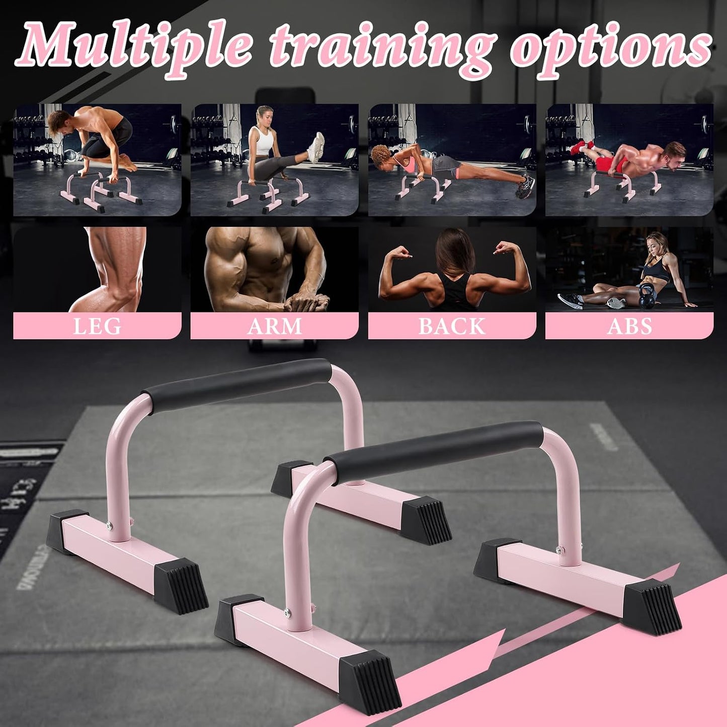 Push Up Bar, 700 LBS Potable Dip Bar with EVA Handle for Home GYM Gymnastics Calisthenics Equipment Apartment Courtyard Balcony Exercise Fitness Upper Body Arm Back Man Woman Kid