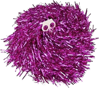 Cheerleader Pompom Cheerleader Pompom 1 Pcs Metallic Dance Party Team Match Sports Pompoms Decorator Club Sport Supply