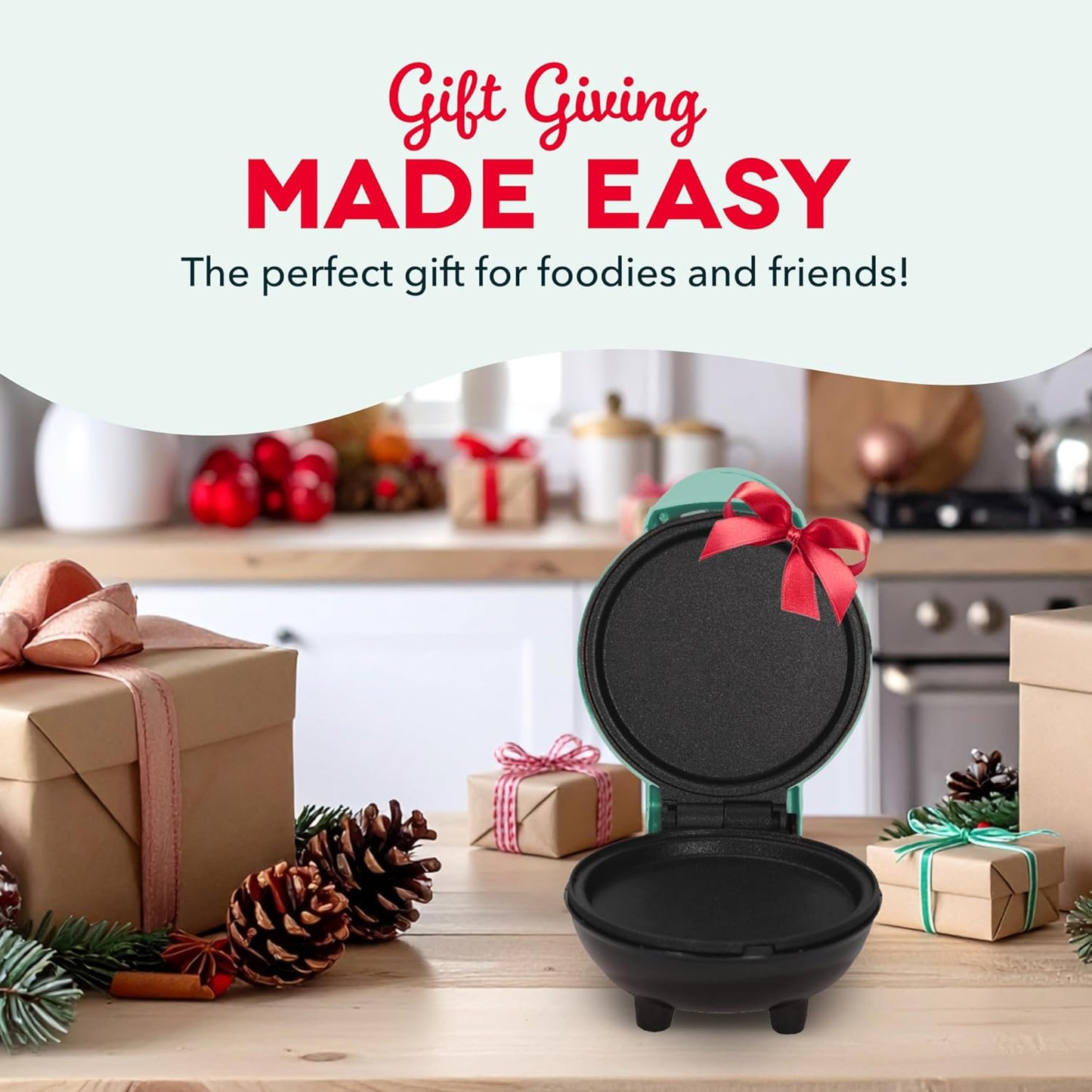 Dash Mini Maker Griddle - Compact Griddle for Creative Homemade Treats - PTFE nonstick surface, Quick Heat-Up System & Space-Saving Design - Pink
