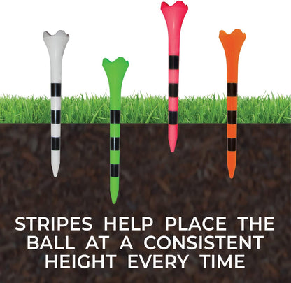3-1/4" Pride Performance Golf Tee Striped, 100 Count