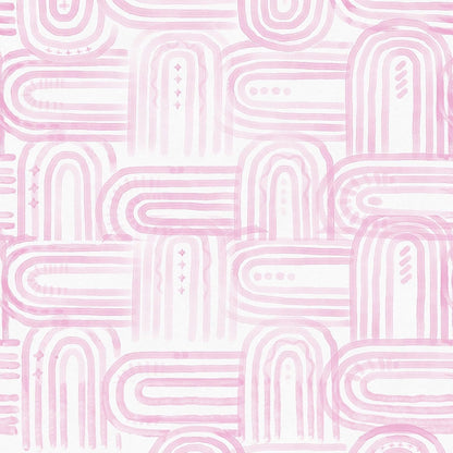 Boho Peel and Stick Wallpaper Modern Light Pink Contact Paper 17.3"x 1200" Self-Adhesive Removable Waterproof Geometric Wallpaper Vinyl Roll for Bathroom Bedroom Cabinets Décor