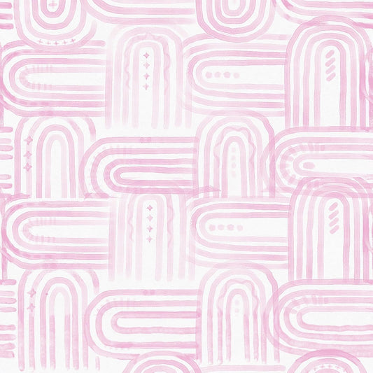 Boho Peel and Stick Wallpaper Modern Light Pink Contact Paper 17.3"x 1200" Self-Adhesive Removable Waterproof Geometric Wallpaper Vinyl Roll for Bathroom Bedroom Cabinets Décor
