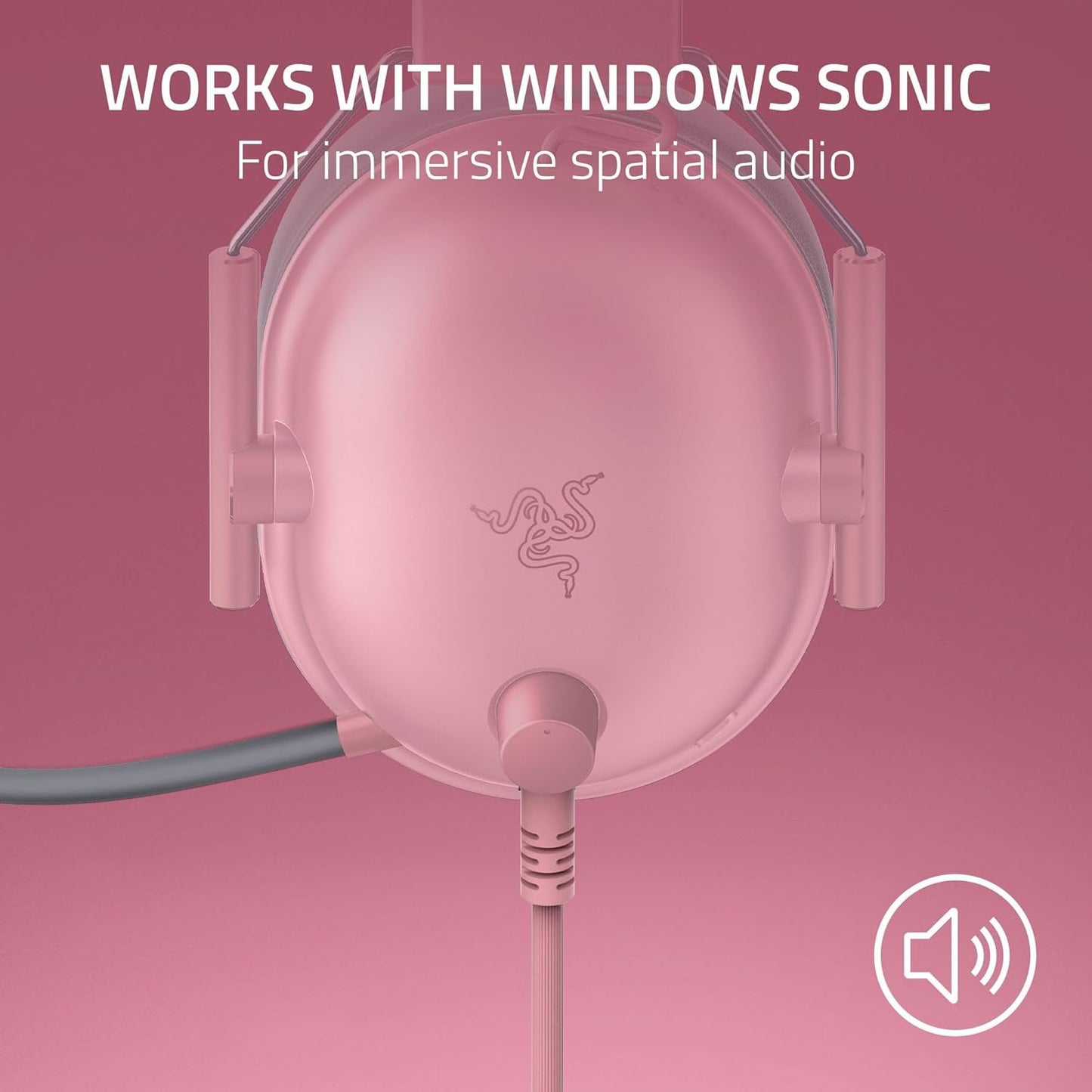 Razer BlackShark V2 X Xbox Gaming Headset: 50mm Drivers - Cardioid Mic - Lightweight - Comfortable Noise Isolating Earcups - for Xbox Series X, Series S, PS5, PC, Switch via 3.5mm Jack - Quartz Pink