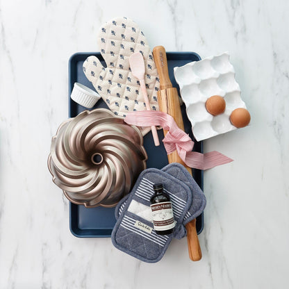 Sur La Table Flex-Core Mini Silicone Spatula and Spatula Spoon, Set of 2, Light Pink