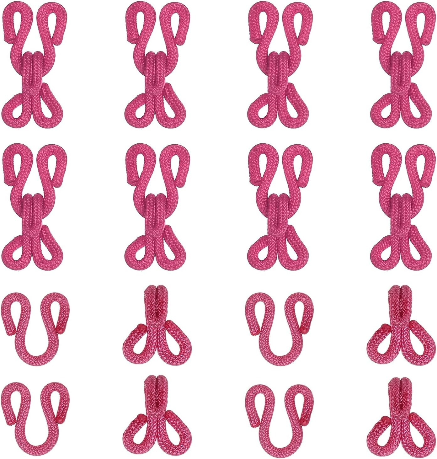 Sewing Hooks and Eyes, Covered Hook Eye Sewing Closure Fasteners Sew on Snaps Fit for Bra Clothing