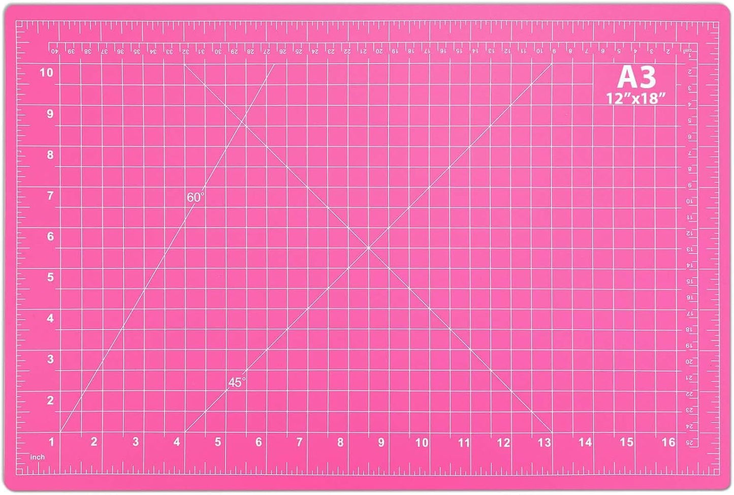 anezus Self Healing Cutting Mat for Rotary Cutting, 17.8" x 11.9", Pink